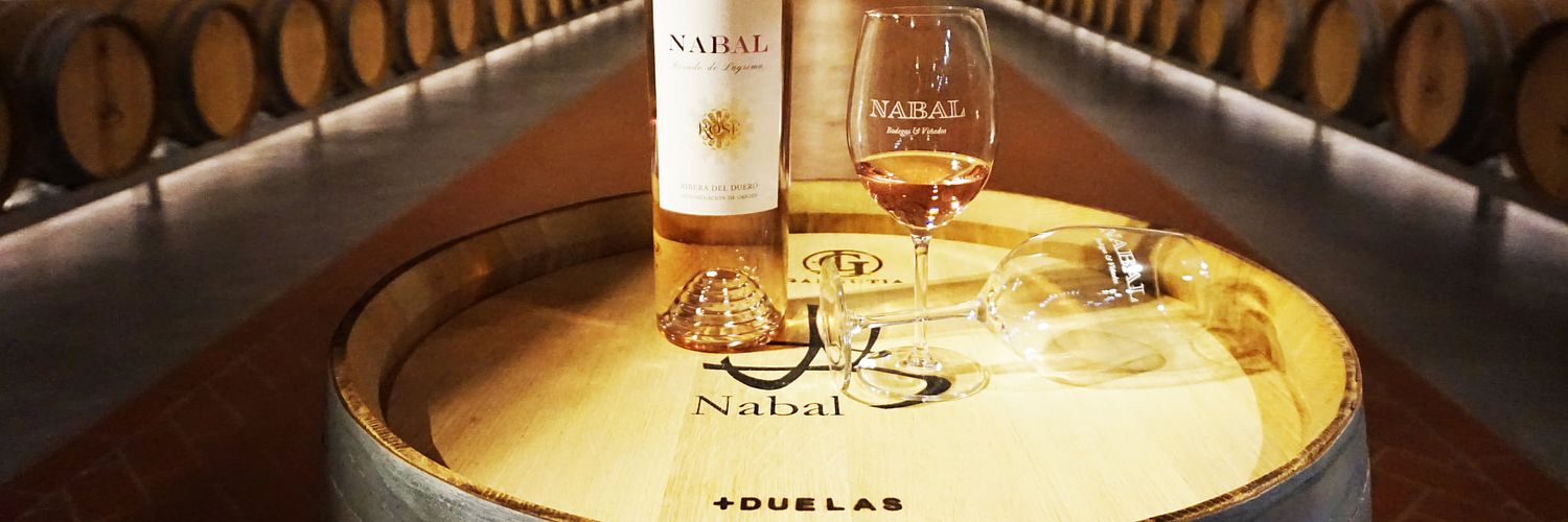 Bodegas Nabal - wine bottle and wine glass