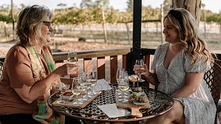 Volée verticale de vins Vermentino chez Barangaroo Boutique Wines