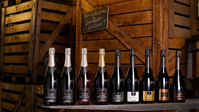 Dégustation de Champagne dans un jardin de la Vallée de la Marne