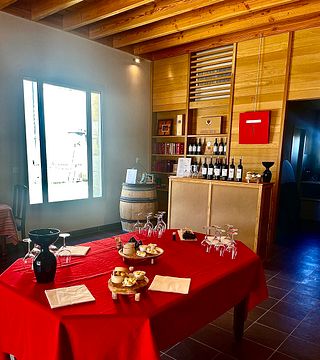 Taller de vinos y quesos en el Château Cruzeau