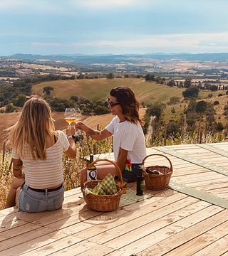 Skydeck - solnedgångspicknick med 360° utsikt över natursköna Maremma-kullar