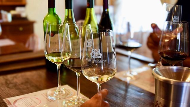 Degustação de vinhos na propriedade PaardenKloof