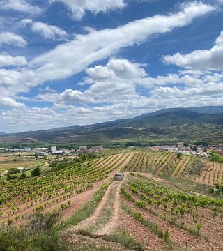 Besök den unika vingården Mas Pendiente i Rioja med ett Hummer-fordon och provsmakning av fyra premiumviner