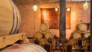 Uma degustação guiada de vinhos com delícias de queijos locais